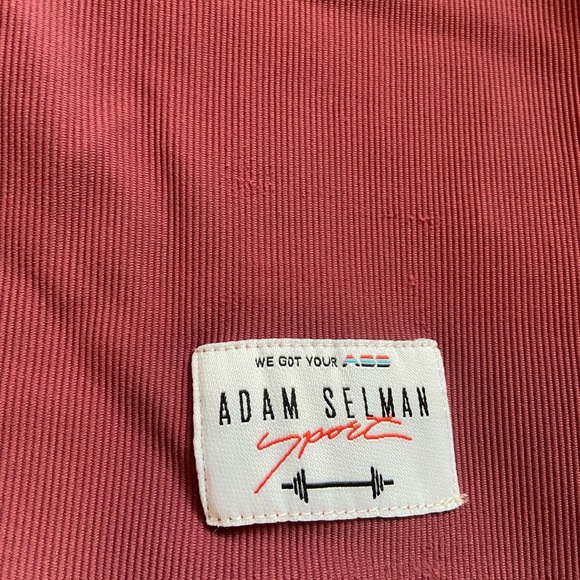 Adam Selman Sport Ribbed Burgundy Leggings and Sports Bra Set - Picture 8 of 10